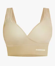 Sankom Cooling Effect Back Support Maternity Bra - Beige