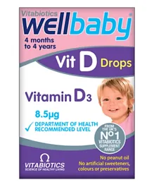 Vitabiotics Wellbaby Vitamin D Drops - 30mL