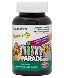Natures Plus Animal Parade Children's Chewable Multi Assorted Flavors - 180 Tablets