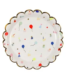 Meri Meri Party Icon Plates Small Pack of 8 - Multicolour