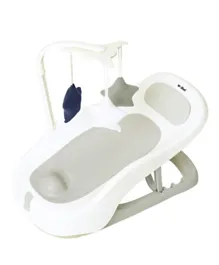 Jikel Scrub Folding Bath Booster Chair - Grey