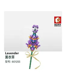 Sembo 601253 Lavender Flower Building Block Set