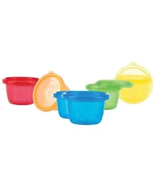Nuby Reusable Snack Bowls Set of 6 - 120ml