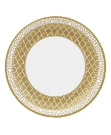 تالكينغ تيبلز أطباق ورقية ذهبية لحفلات العيد - 10 قطع