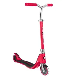 Globber Flow 125 Lights 2 Wheel Scooter For Kids And Teens - Red