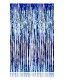 Party Propz Foil Curtain Decoration - Blue