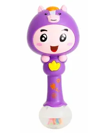 Hola Baby Toy Horse Rattle with Music - Purple