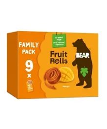 Bear Fruit Rolls Mango Family Pack 20g - 9 Pieces