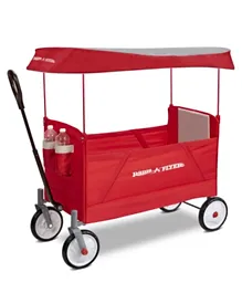 Radio Flyer 3-in-1 EZ Fold Wagon with Canopy - Red