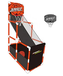 Little Angel Basketball Hoop Training Arcade System - Red & Black