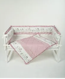 Monnet Baby Lace Magic Parade Newborn Bedding Set - Pink