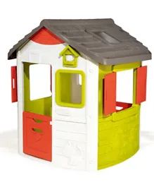 Smoby Neo Jura Lodge Playhouse - Green Red