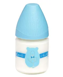 Suavinex Glass Feed Bottle Blue Bear - 120ml