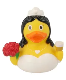 Lilalu Mini Bride Rubber Duck Bath Toy - White