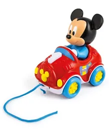 Disney Baby Mickey Pull Along Car - Red