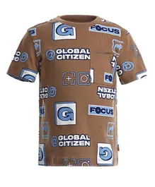 Original Marines Global Citizen Graphic T-Shirt - Brown