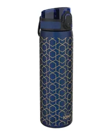 أيون8 زجاجة ماء بتصميم هندسي أزرق - 500 مل