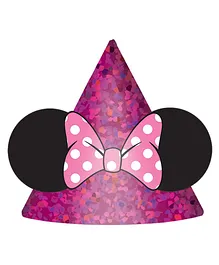 Party Centre Minnie Mouse Happy Helpers Party Hats Multicolor - Pack of 8