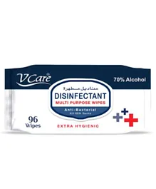V Care Disinfectant Multipurpose Wipes 70% Alcohol - 96 Pieces