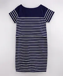 JoJo Maman Bebe Breton Nursing Dress - Navy