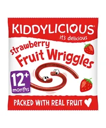 Kiddylicious Strawberry Fruit Wriggles - 12g
