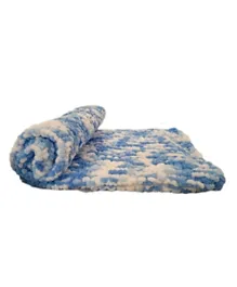 Pikkaboo HeavenlyHugs Handmade Crochet Baby Blanket - Blue