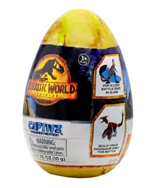 Jurassic World Captivz Dominion Edition Slime Surprise Egg with 4 Surprises Assorted