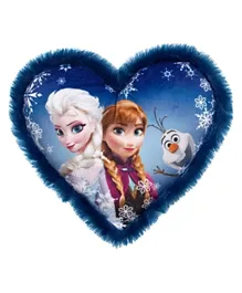 Toyworld Frozen Heart Shape Cushion -Blue