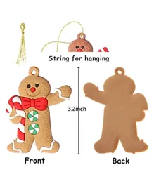 Highland Ginger Bread Tree Christmas Tree Ornaments - 12 Piece