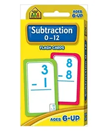 Wilco International Flash Cards  Subtraction 0-12 - Multicolour