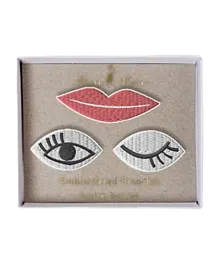 Meri Meri Eyes & Lips Brooches - Pack of 3