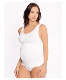 JoJo Maman Bebe Maternity Support Vest - White
