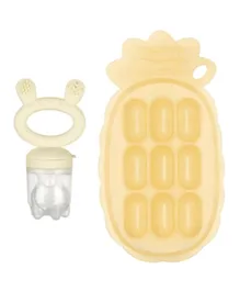 Haakaa Silicone Pineapple Tray & Food Feeder with Cover Set Oath - Pack of 2