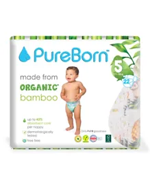 PureBorn Diapers Size 5 - 22 Pieces