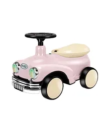 فاكتوري برايس - سيارة توازن للأطفال كيارا مع عجلات قيادة - وردي وأسود