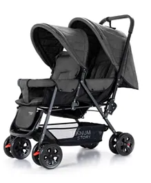 Teknum Story by Teknum Double Baby Stroller - Dark Grey