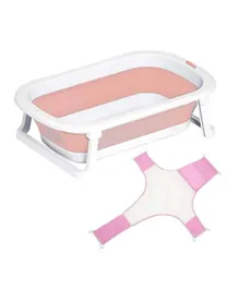Star Babies Foldable Bathtub + Free Bath Support - Pink