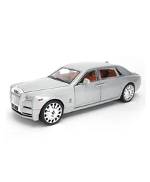 Rolls Royce Phantom Die Cast Metal Model Pull Back Car - Silver