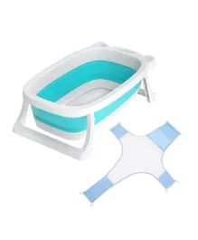 ستار بيبيز - حوض استحمام قابل للطي مع دعامة استحمام مجانية - أزرق
