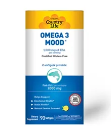Country Life Omega 3 Mood 2000 mg - 90 Softgels