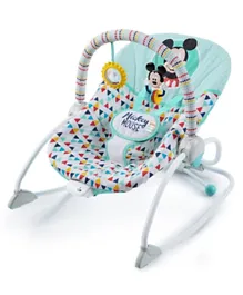 Disney Baby Mickey Mouse Happy Triangles Infant To Toddler Rocker - Teal