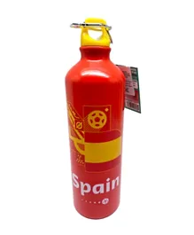 زجاجة ماء ألمنيوم فيفا 2022 الدولية مع غطاء حلقي وحامل خاتم إسبانيا - 750 مل
