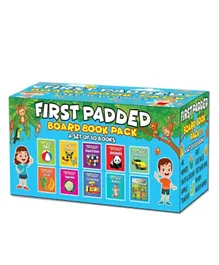 First Padded Board Book: A Pack of 10 Books - English