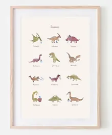 Mushie Large Poster - Dinosaurs