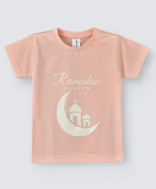 Babyqlo Short Sleeves Ramadan Kareem T-Shirt - Pink