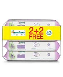 Himalaya Soothing and Protecting Baby Wipes 2 + 2 Free - 224 Pieces