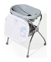 Ifam Baby Foldable Standing Bath Diaper Changer - Grey