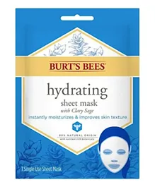 Burts Bees Hydrating Sheet Mask With Clary Sage - 9g