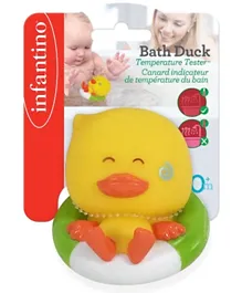 Infantino Bath Duck Squirt & Temperature Tester Toy - Yellow