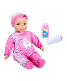 Baby Amoura Hayati Cuddle Baby Doll 19 inch, Removable Washable Outfit, Interactive Play for Ages 2+